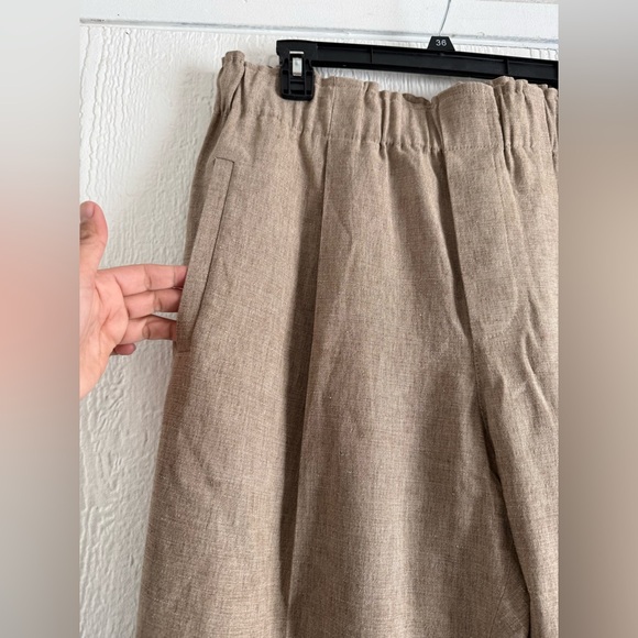 Brunello Cucinelli  Neutral Beige Linen Pants - Picture 4 of 12